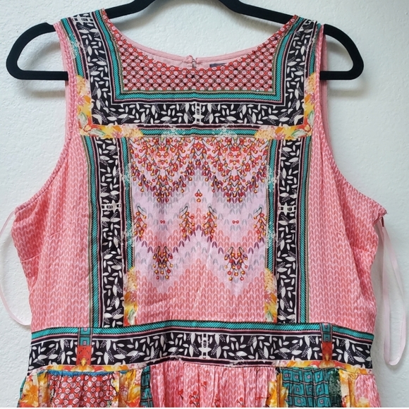 NWT Anthropologie BHANUNI By JYOTI, Alessandra Maxi Dress Multicolored Size 14 - Picture 4 of 4